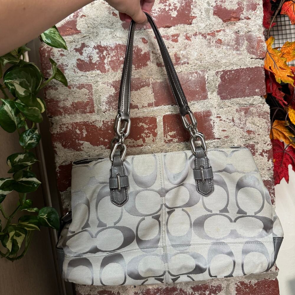 Y2K Coach Chelsea Signature Jayden East West Carryall Bag (17806)